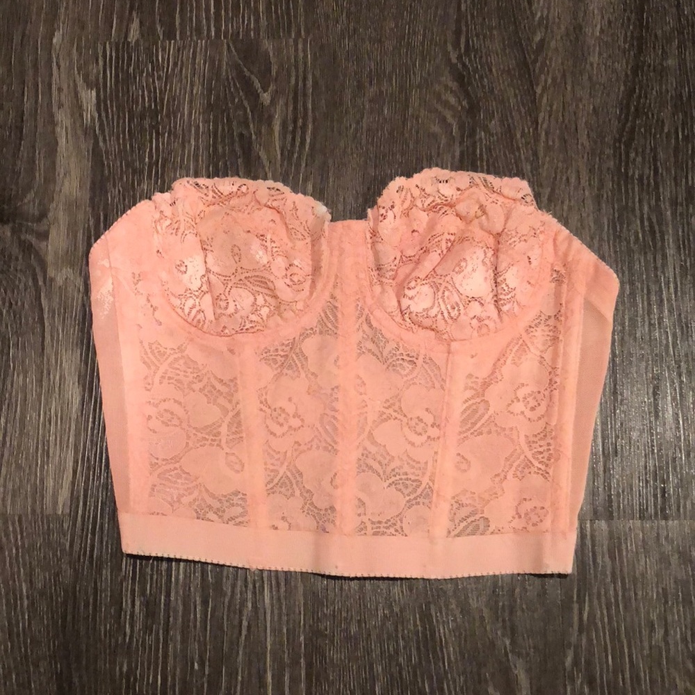 Brand New Short peach corset